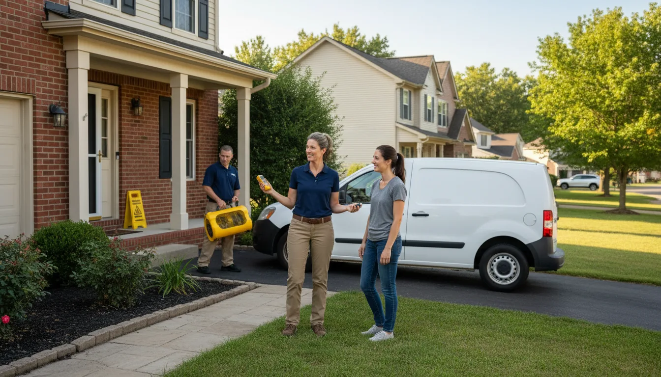 Residential water damage restoration in Bensenville, IL